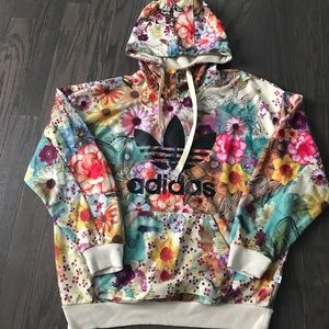 Ladies’ Adidas Originals Floral Print Hoodie